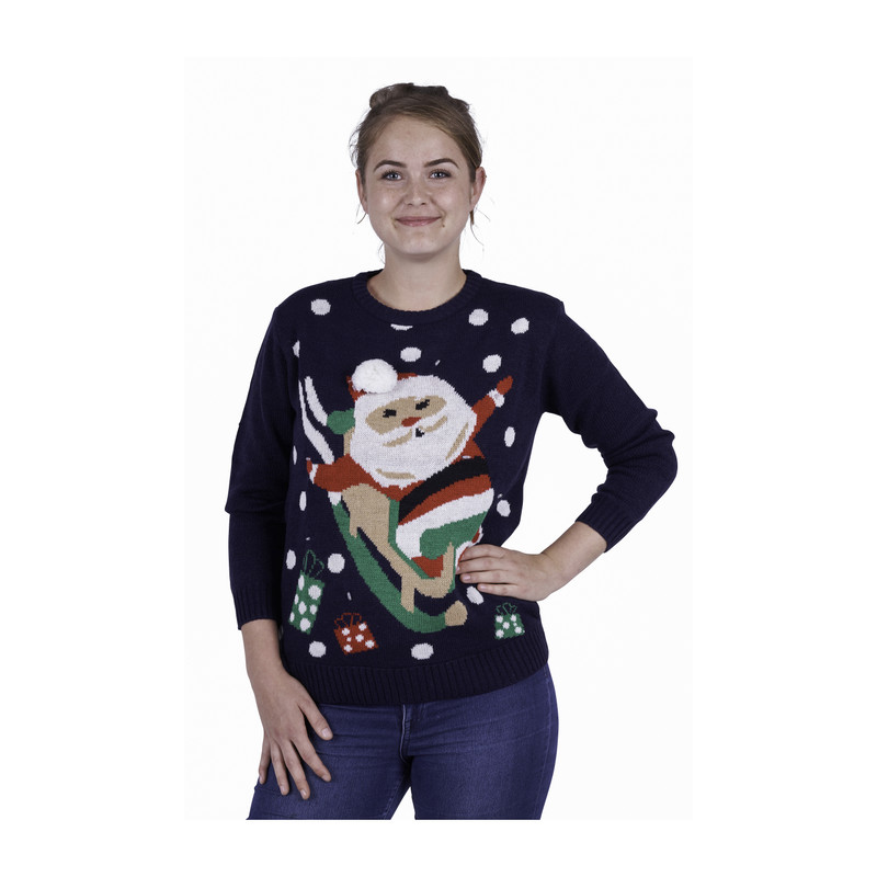 kersttrui santa lights - maat xl/xxl