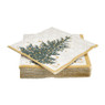 Duni servetten - trees in gold - 12x12 cm 