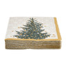 Duni servetten - trees in gold - 12x12 cm 