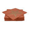 Duni servetten - shining red star - 24x24 cm 