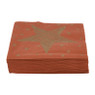 Duni servetten - shining red star - 24x24 cm 