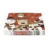 Duni servetten - kerstfiguren rood - 33x33 cm 
