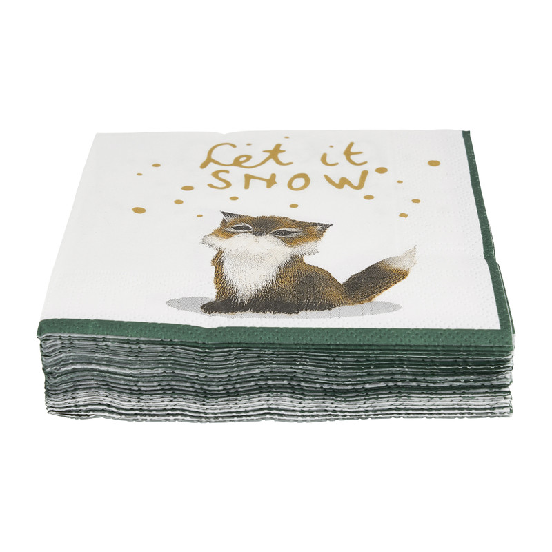 Servetten Let it Snow - 20 stuks
