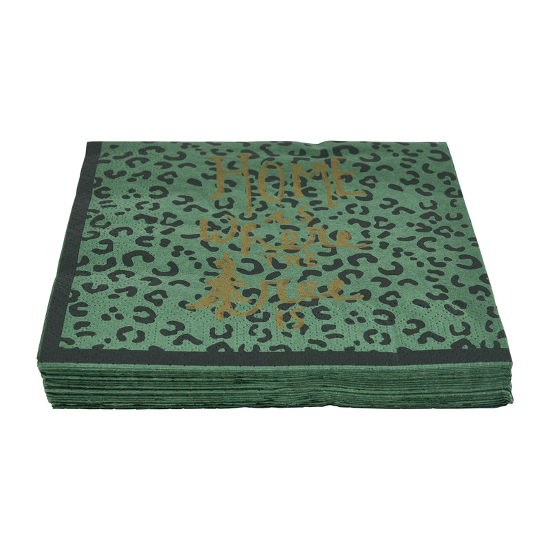 Servetten X-Mas - groen - set van 20