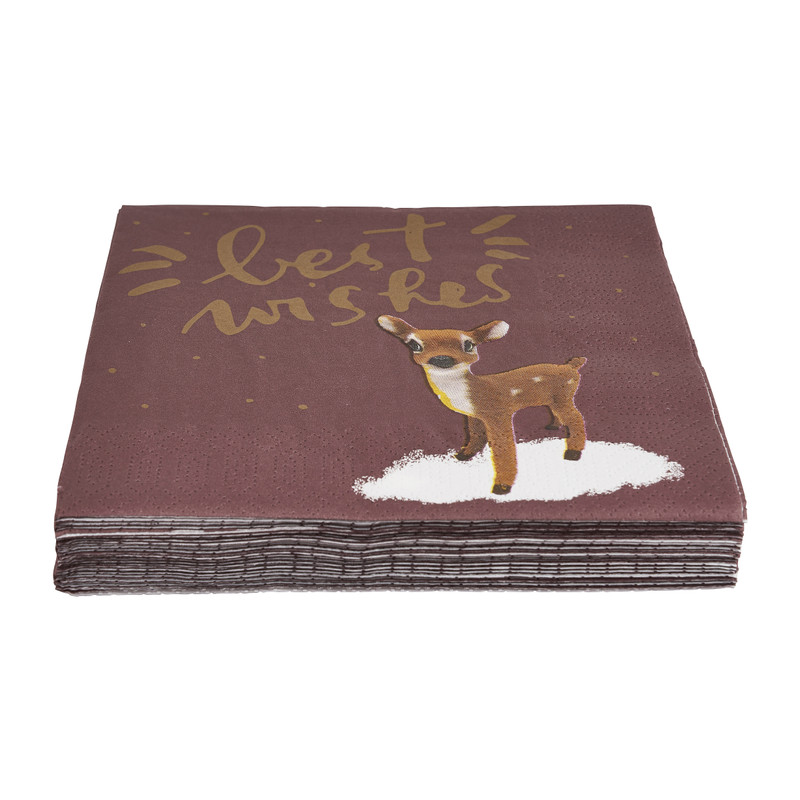 Servetten Best wishes - set van 20