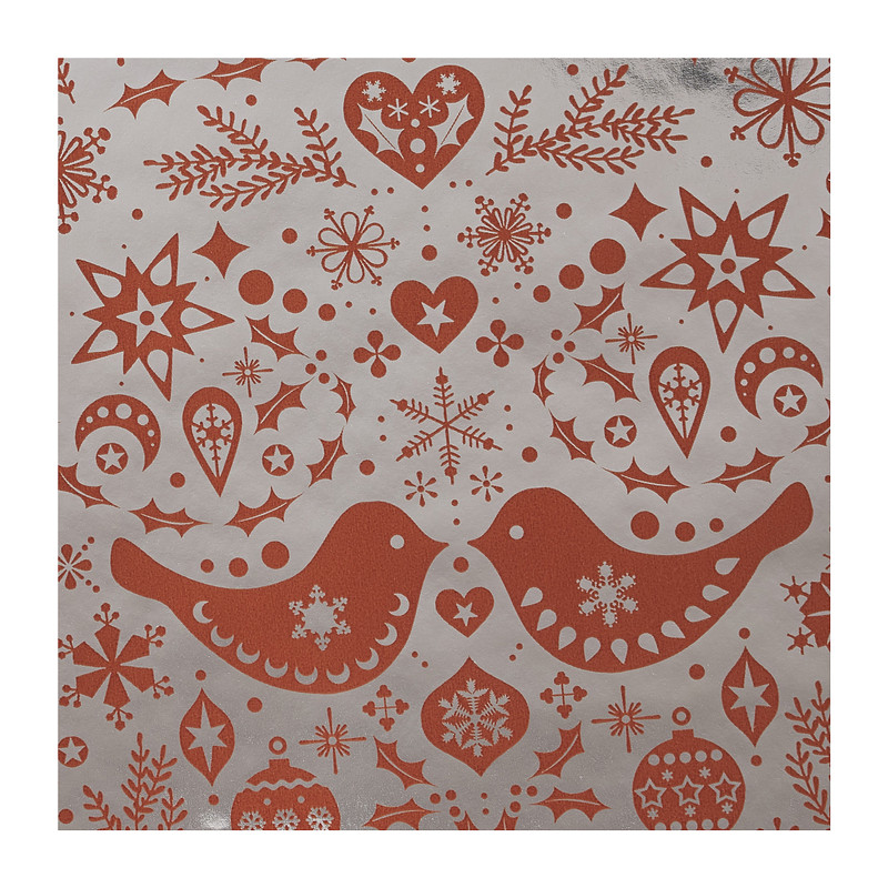 Kerstpapier metallic - diverse varianten 