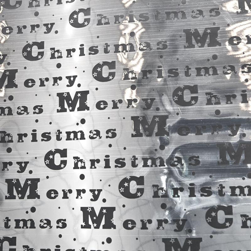 Kerstpapier metaal folie - diverse varianten