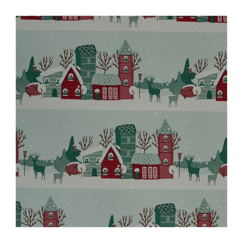 Kerstpapier joy - diverse varianten - set van 2