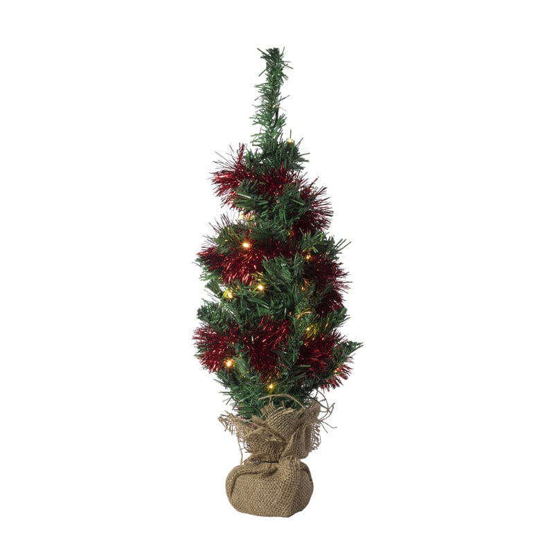 Kerstboom met LED lampjes - 60 cm