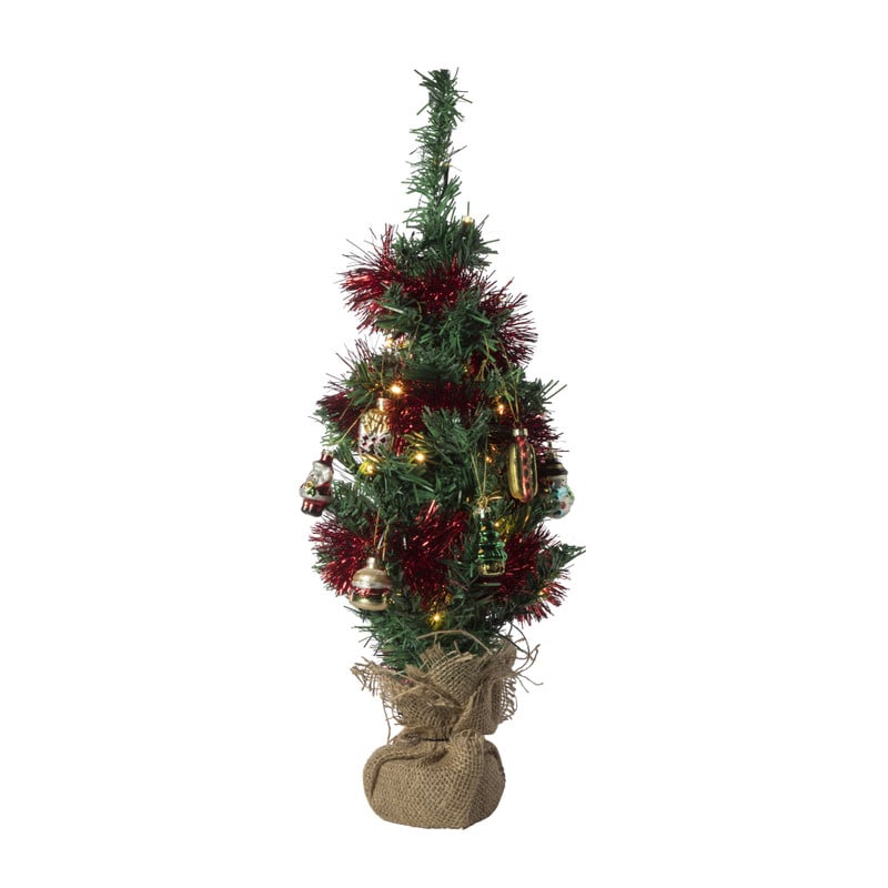 Kerstboom met LED lampjes - 60 cm