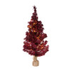 Kerstboom LED - rood - 90 cm