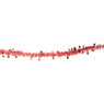 Guirlande sterren - rood- 500 cm