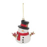 Kersthanger kerstman/sneeuwpop - 13 cm 