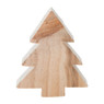 Kerstboom hout - glitter - 7x10 cm