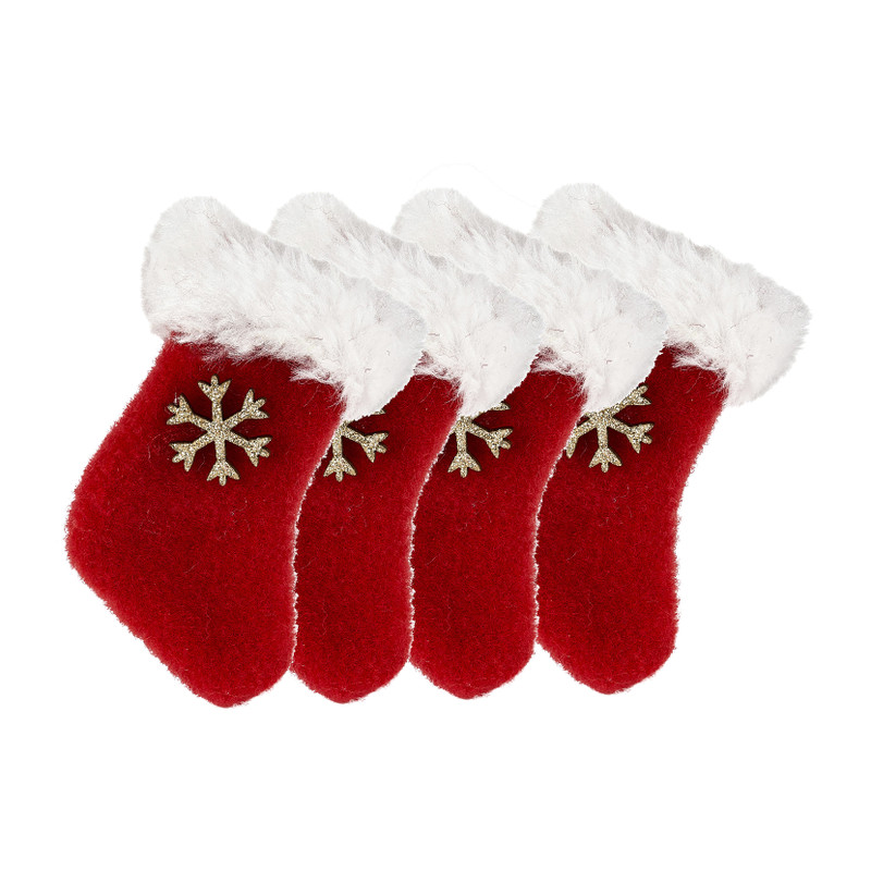 Kersthanger sok - set van 4