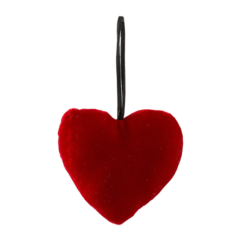 Kersthanger velvet - diverse varianten - rood