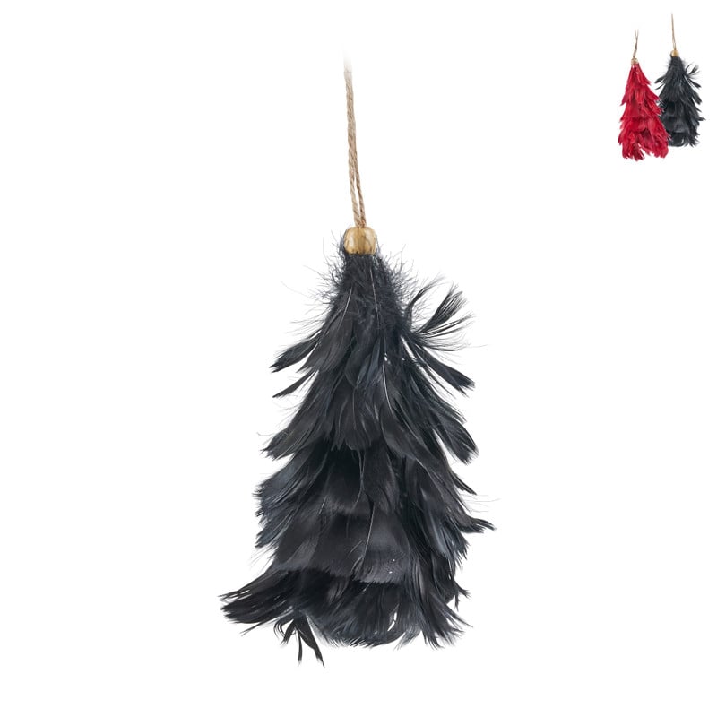Kersthanger boom veren - diverse kleuren