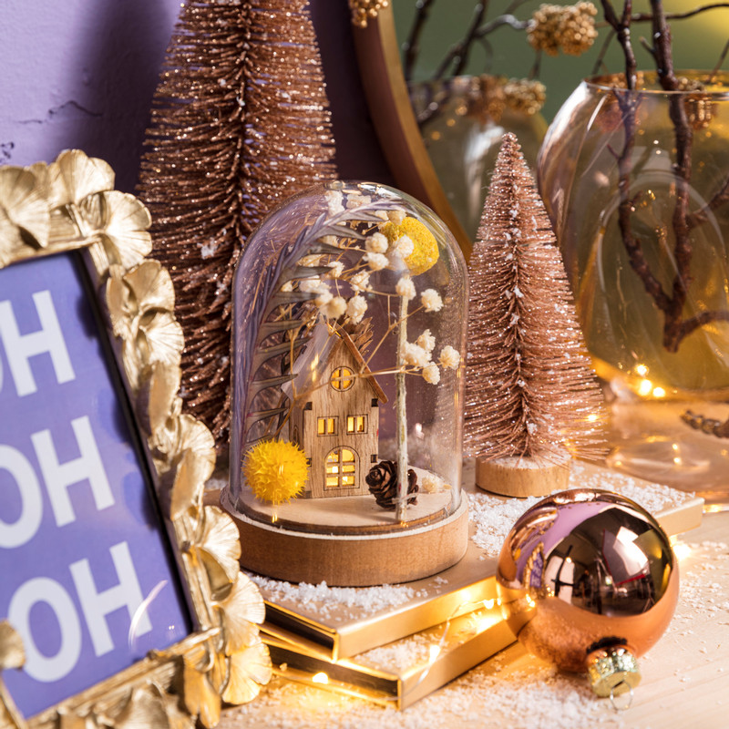 Kerstboom - koper - 25 cm