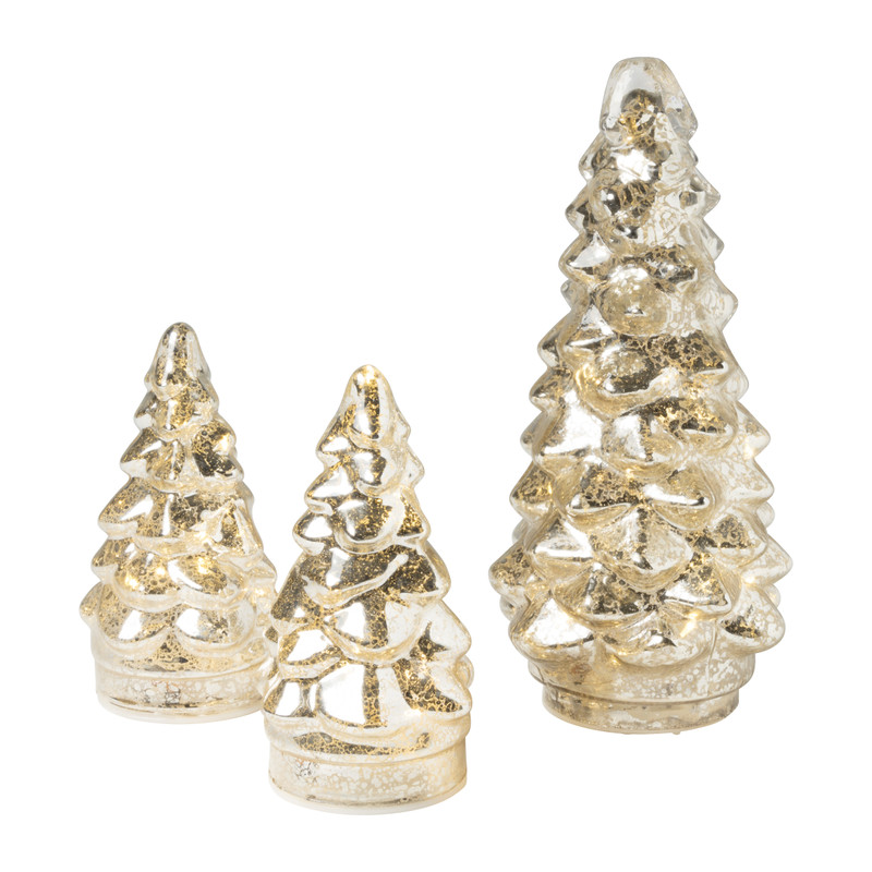 Kerstboom lampjes - champagne goud - set van 3