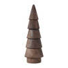 Kerstboom hout - bruin - ø5.3x15.5 cm