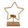 Theelichthouder ster - goud