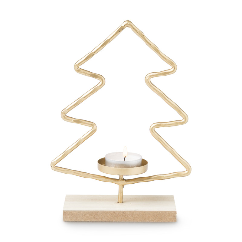 Theelichthouder kerstboom