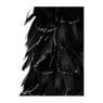 Kerstboom veren - zwart - 52 cm 
