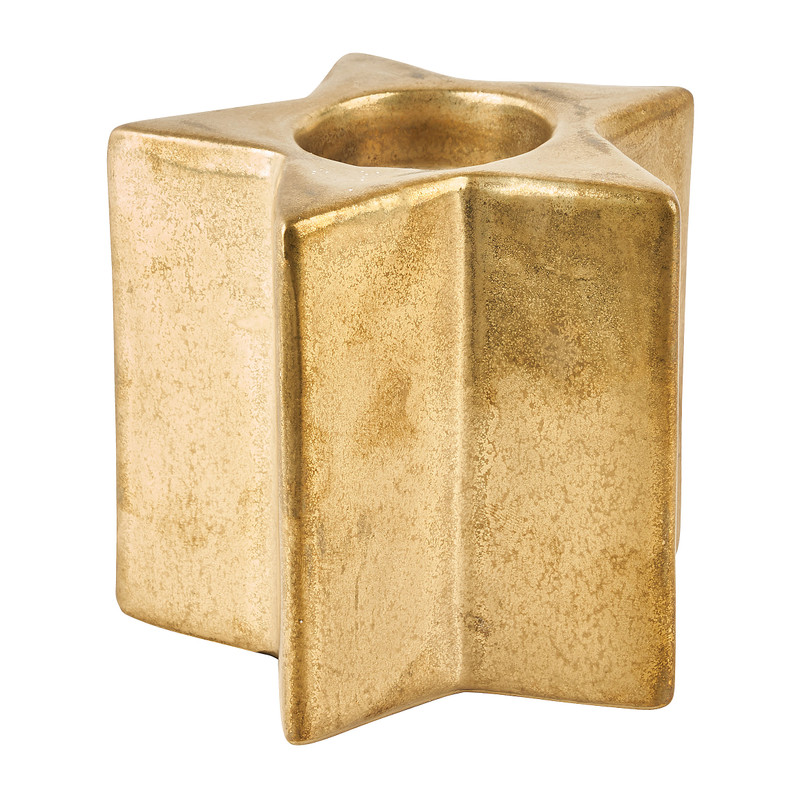 Theelichthouder kerstster - 8 cm