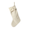 Kerstsok teddy - beige - 45x28x18cm 