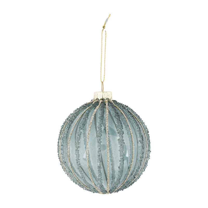 Kerstbal relief - groen