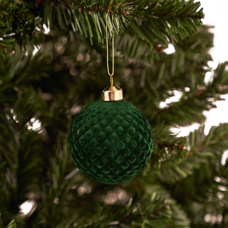 Kerstbal mat groen