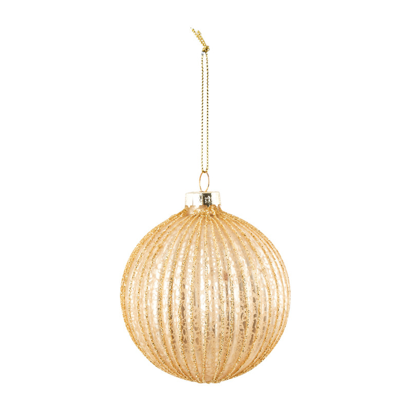 Kerstbal mat - Goud - ø8 cm