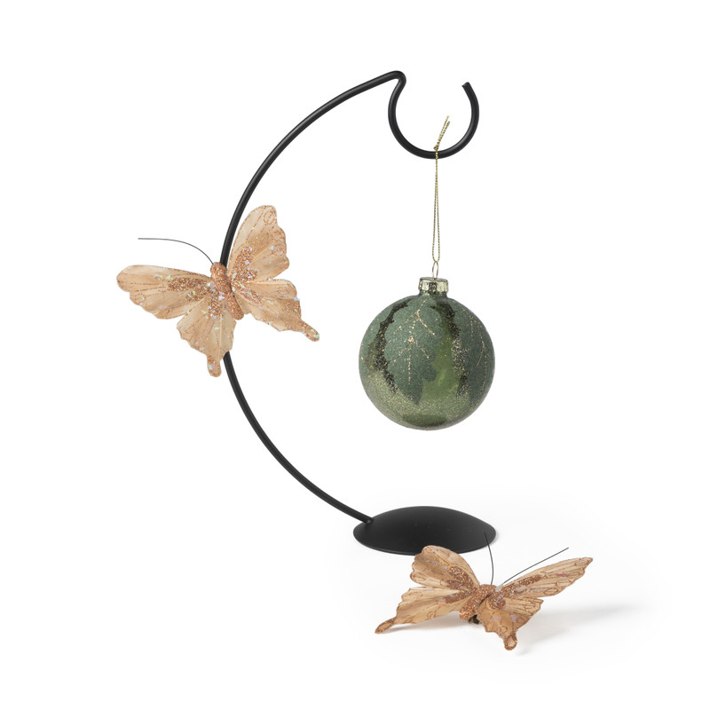 Kersthanger standaard - zwart - 28x15x3 cm