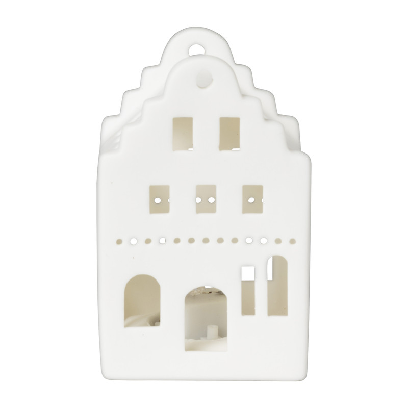 LED huis - wit - 6.4x6.3x10 cm