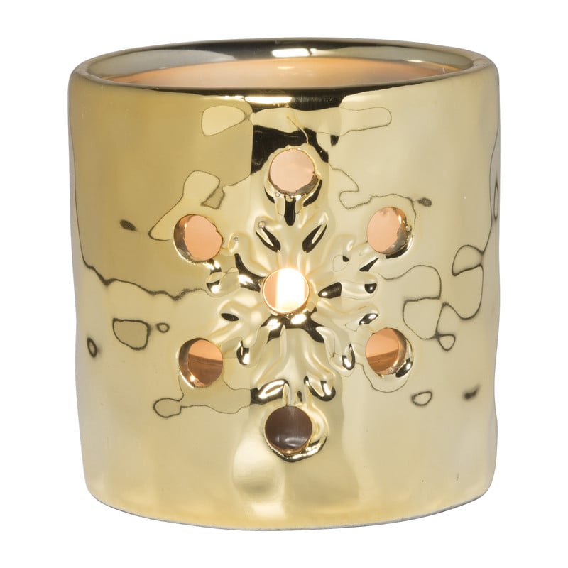 Theelichthouder goud - diverse varianten - ø7.8x7.6 cm