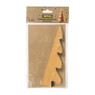 Papieren kerstboom - oker - 20 cm