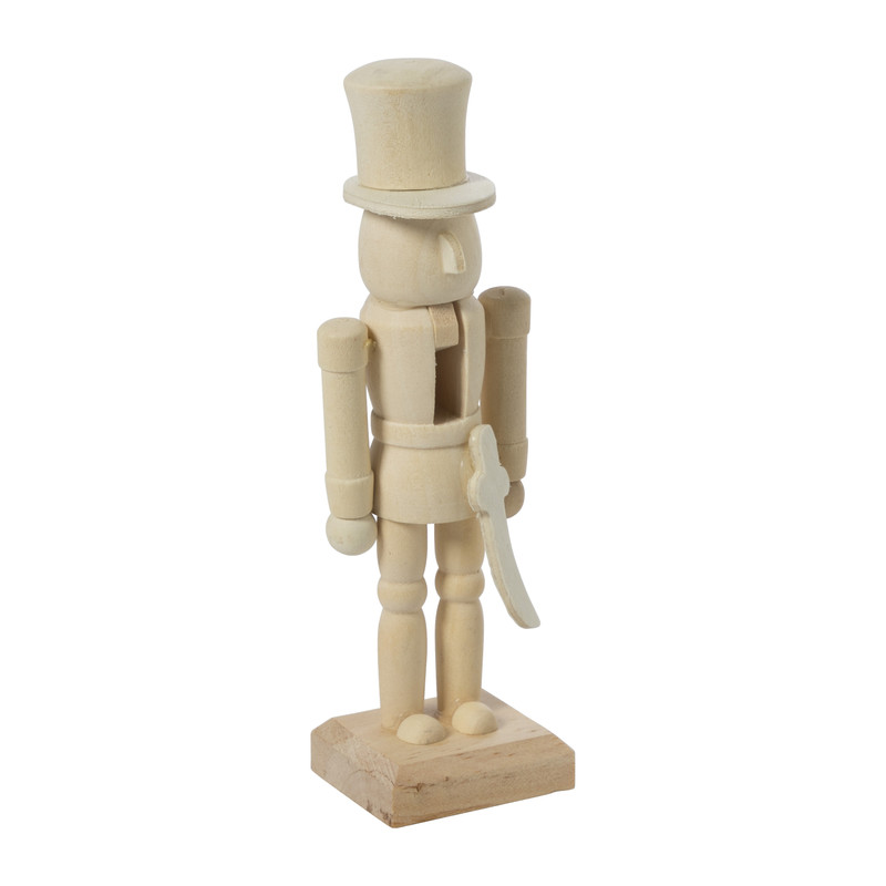 Notenkraker klein - naturel - diverse varianten - 4x3.5x13 cm