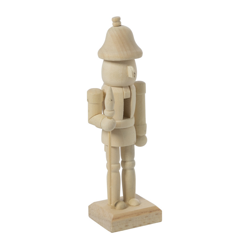 Notenkraker klein - naturel - diverse varianten - 4x3.5x13 cm