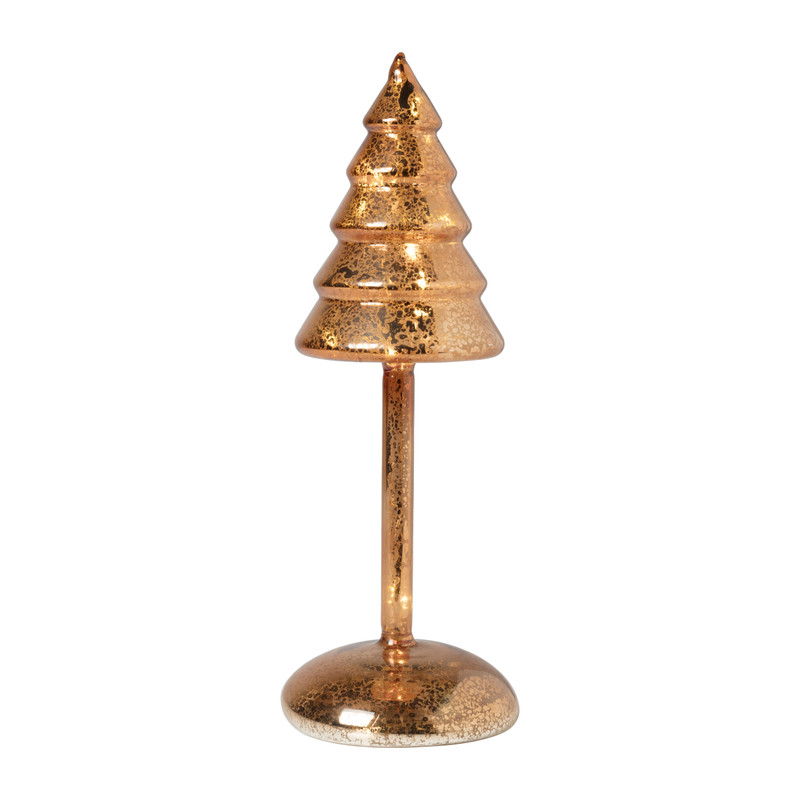 Kerstboom lamp - koper - ø9x24.5 cm