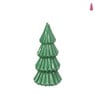 Kaars glossy kerstboom S - diverse varianten - ø8x17 cm