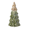 Kerstboom beeldje groot - beige/groen - ø11x21.5 cm