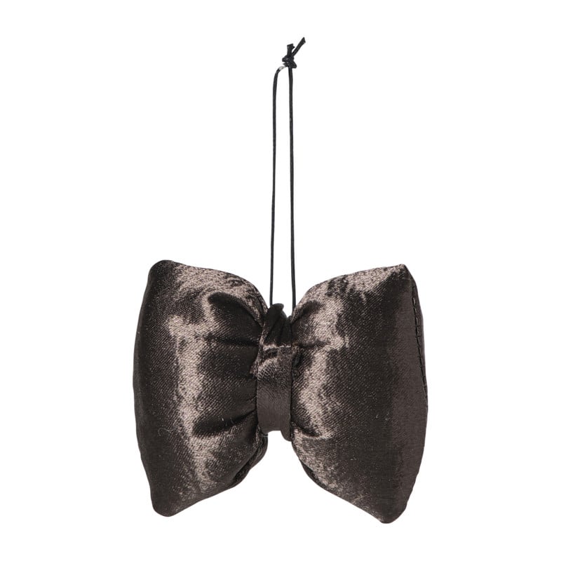 Kersthanger strik - bruin  - 8x9.5x1.5 cm