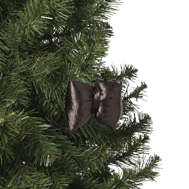 Kersthanger strik - bruin  - 8x9.5x1.5 cm