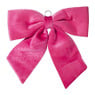 Kerststrik velvet groot - roze - 48x56 cm