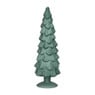 Kerstboom beeldje groot - groen - ø8x30 cm