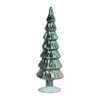 Kerstboom beeldje shiny groot - groen - ø8x30 cm