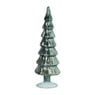 Kerstboom beeldje shiny groot - groen - ø8x30 cm