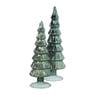 Kerstboom beeldje shiny groot - groen - ø8x30 cm