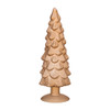 Kerstboom beeldje klein - goud -  ø8x24.5 cm