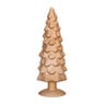 Kerstboom beeldje klein - goud -  ø8x24.5 cm